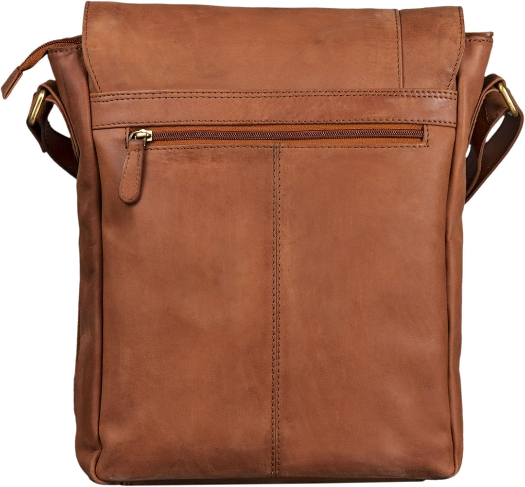 STILORD 'Paul' Umhängetasche Herren Leder Hochformat Messenger Bag im Vintage Design Ledertasche für