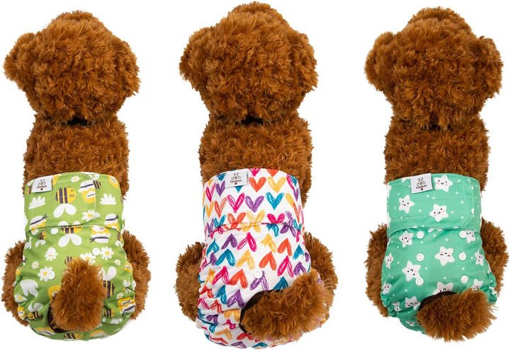 CuteBone Hundewindeln für Weibliche Welpen, Waschbar und umweltfreundliche Damenbinden Höschen für U
