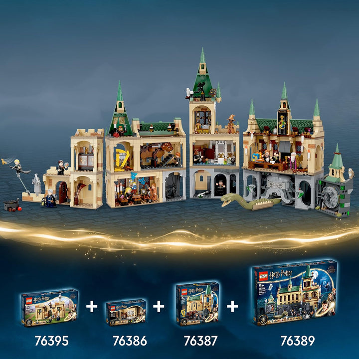 LEGO 76389 Harry Potter Schloss Hogwarts Kammer des Schreckens Spielzeug Set, goldene Voldemort Mini