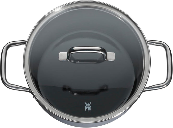 WMF Fusiontec Essential Kochtopf gross, 20 cm, Glasdeckel, Bratentopf Induktion, 2,4l, High-Tech Ker