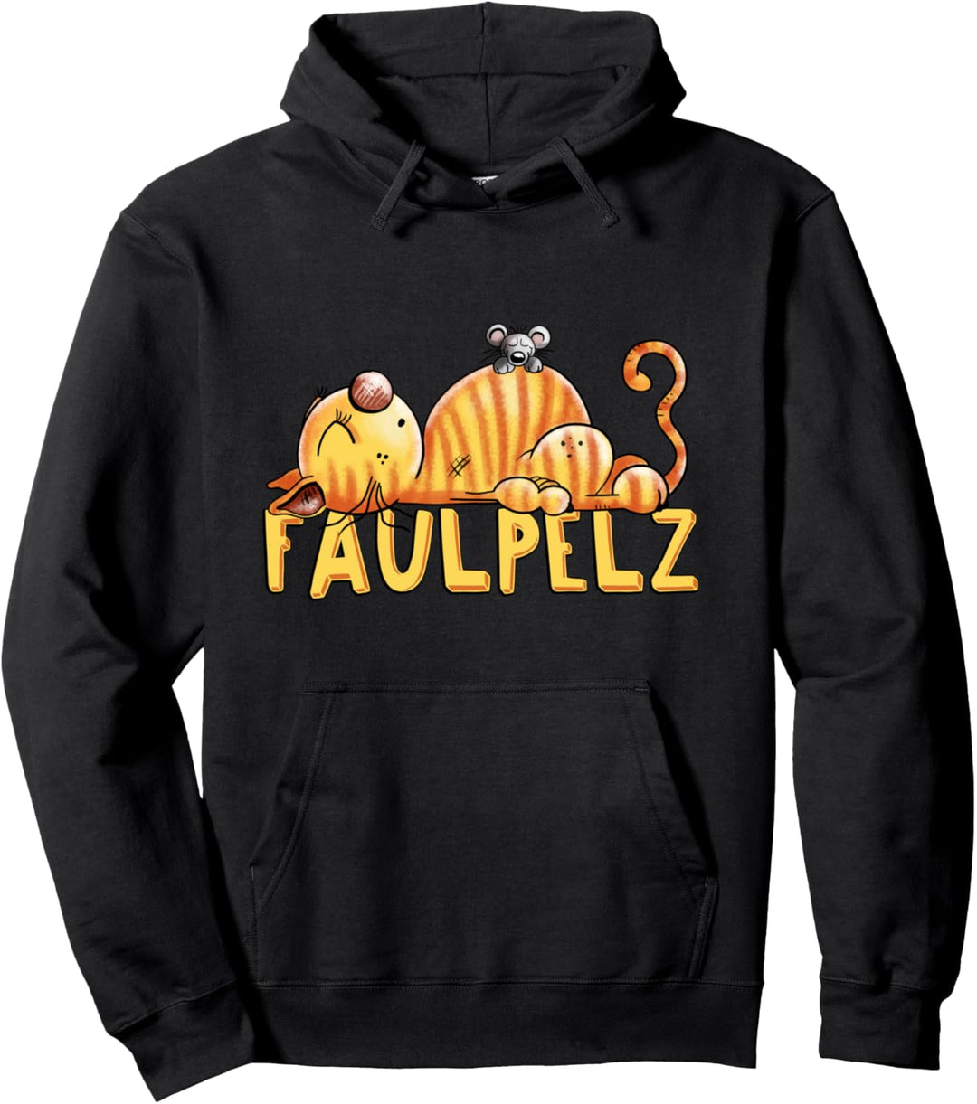 Faulpelz Katze I Katzenmotiv Katzendruck Katzen Spruch Fun Pullover Hoodie