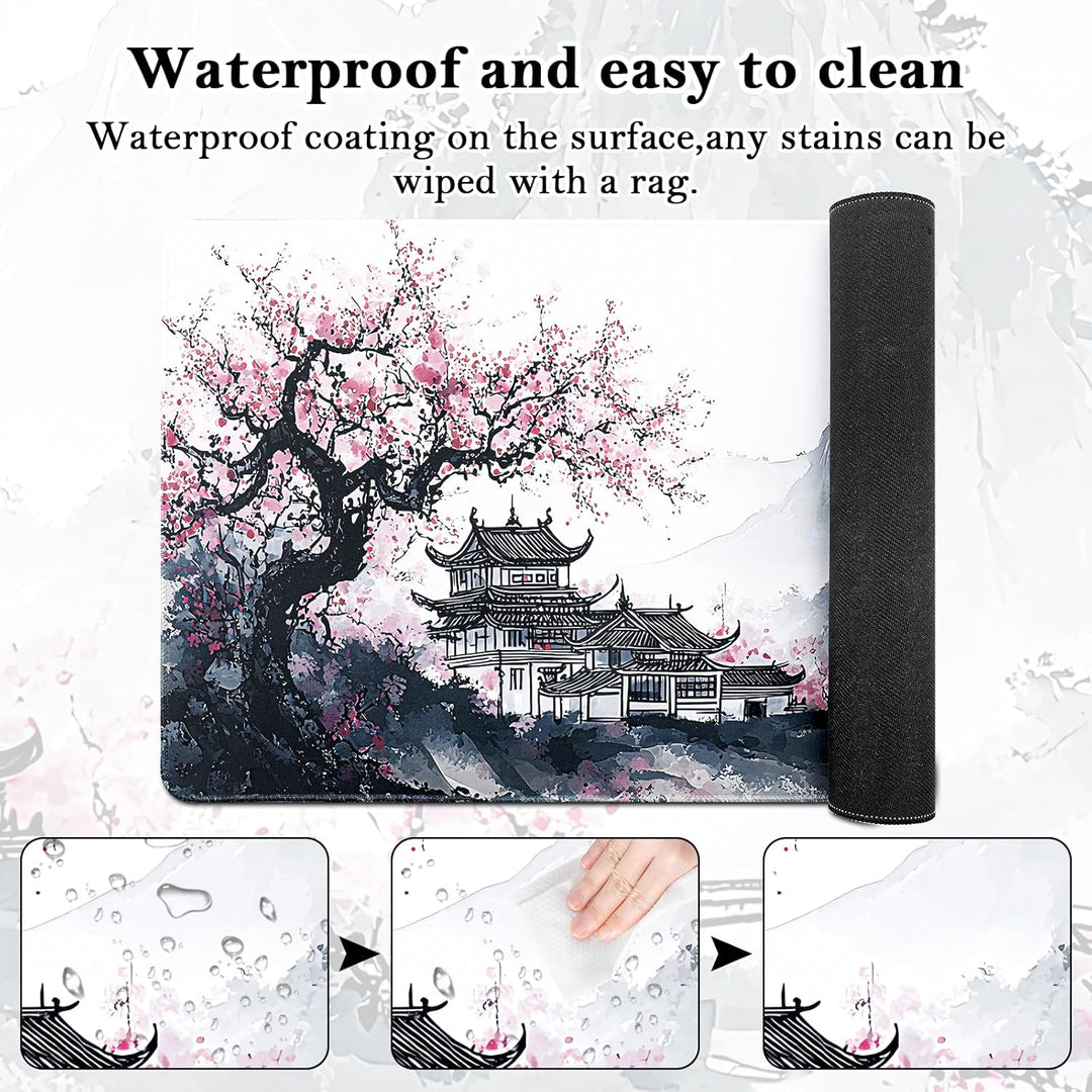 Mauspad XXL, Grosses Mouspad 900x400mm, Gaming Mausepad Improved Precision and Speed, Mousepad mit V