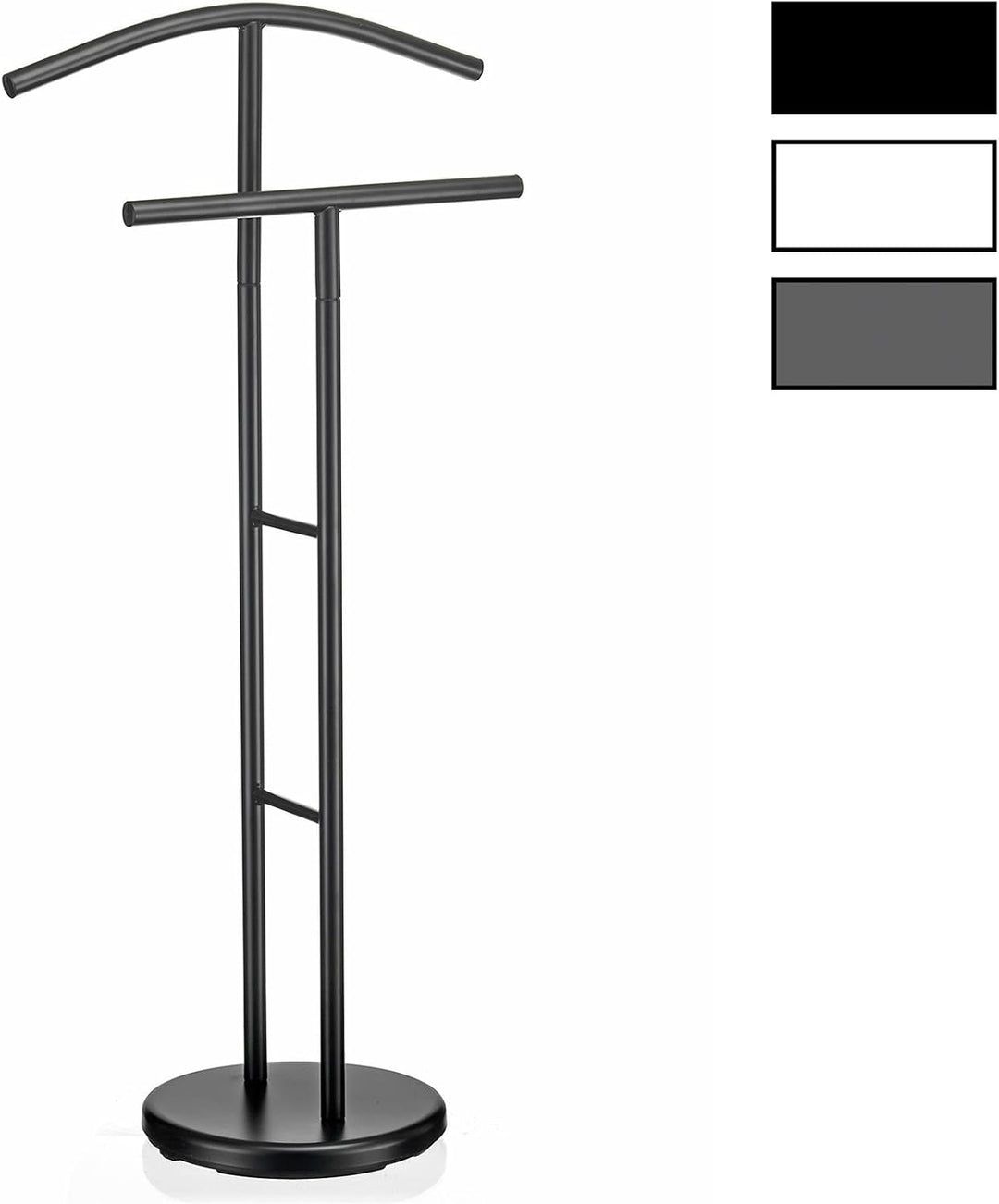 IDIMEX Herrendiener LAURENZ Garderobe Kleiderständer Garderobenständer Kleiderstange mit Hosenbügel,