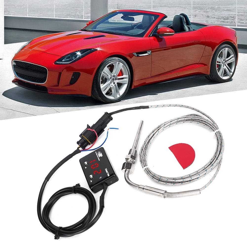 abgastemperaturanzeige,Universal Digitale Abgastemperaturanzeige mit Sensor 0-1000C Auto Auspuff Tem