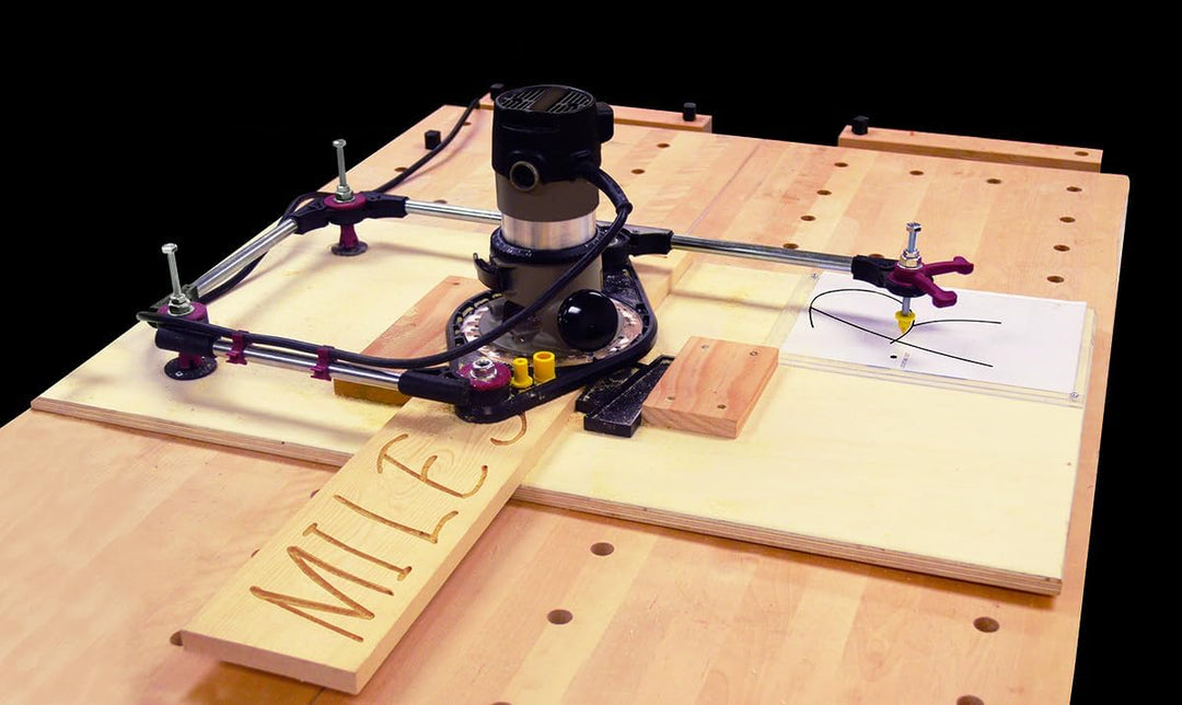 Milescraft 1271 (Metrisch) – Komplettes Tracing-Router-Schilderherstellungssystem für massgefertigte