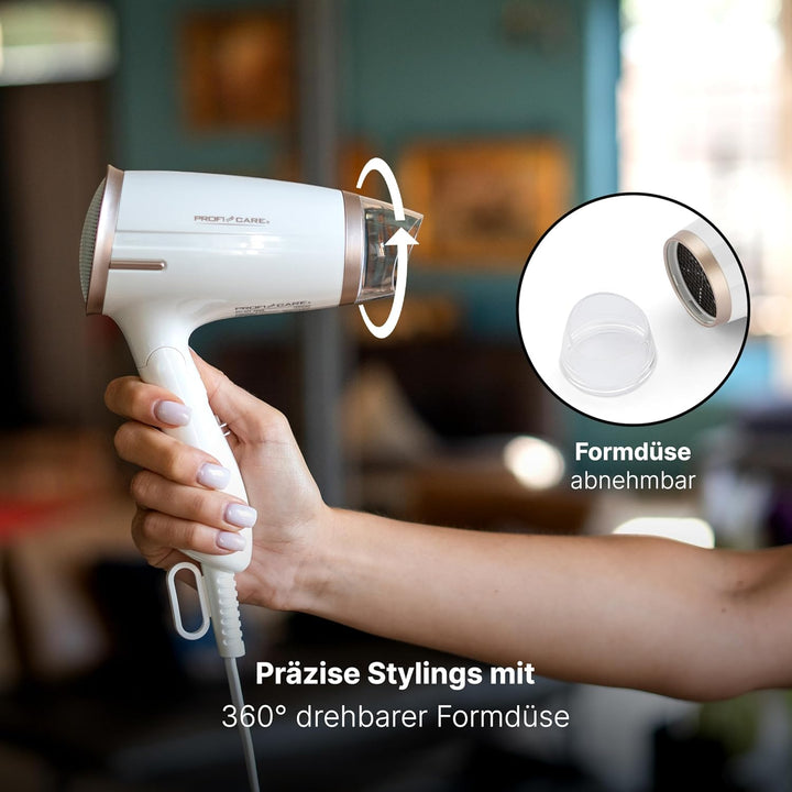 ProfiCare® Haartrockner klappbar | Hair Dryer 1400W | platzsparend mit Klappgriff | kompakter Airsty