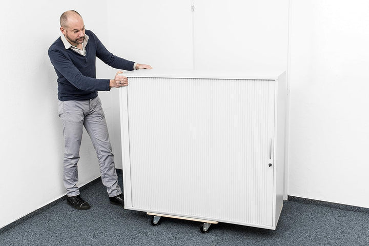 Metafranc Transportroller 590 x 290 mm - 500 kg Tragkraft - Sperrholz - PP-Räder / Möbelroller / Tra