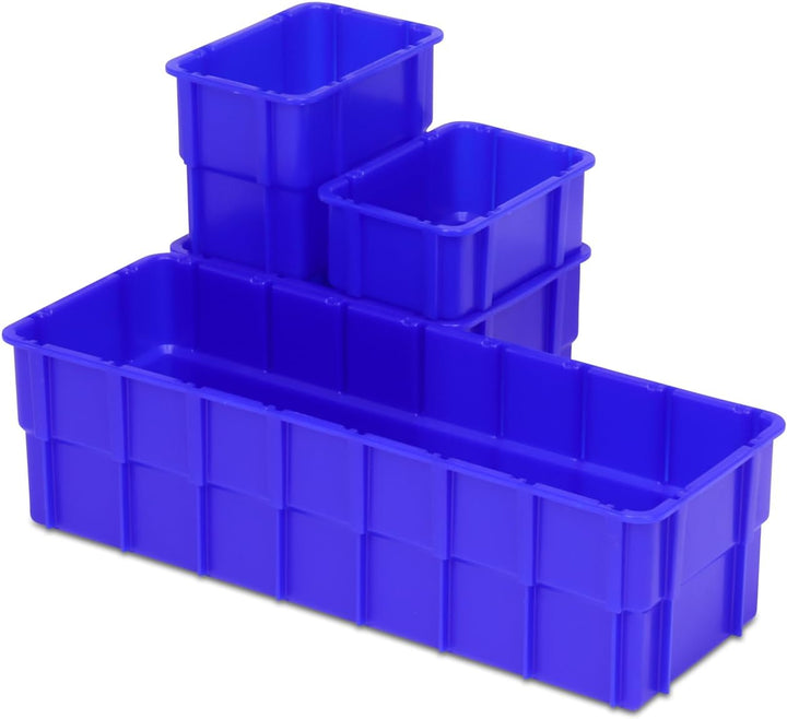 Einsatzkasten Einteilungs-Set für Eurobehälter, Schubladen mit Innenmass 362x262 mm (LxB), 102 mm ho