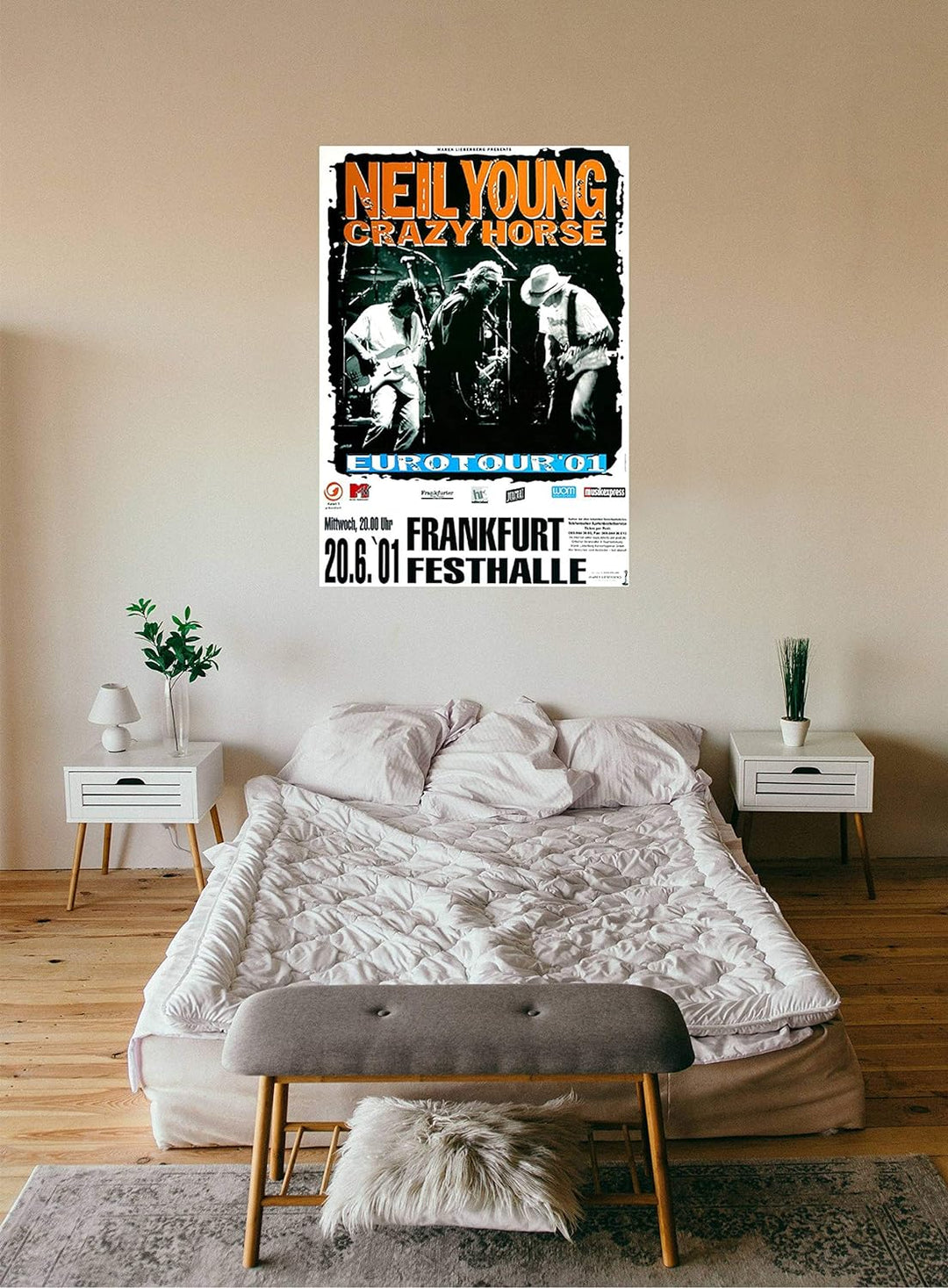 Neil Young - Mystery Train, Frankfurt 2001 » Konzertplakat/Premium Poster | Live Konzert Veranstaltu