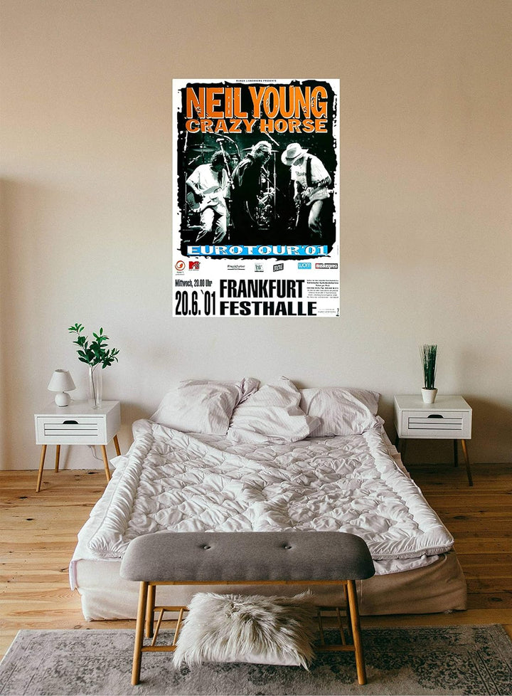 Neil Young - Mystery Train, Frankfurt 2001 » Konzertplakat/Premium Poster | Live Konzert Veranstaltu