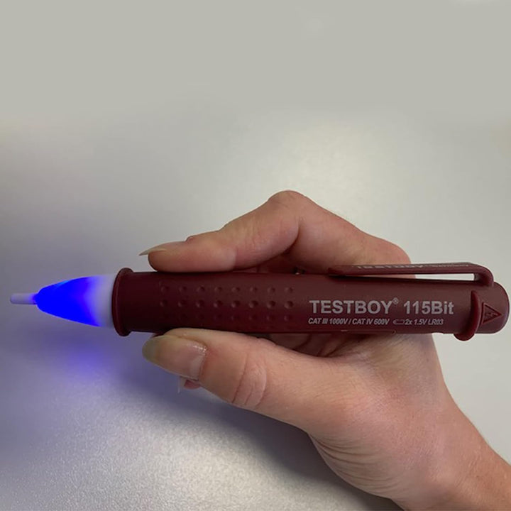 Testboy 115 Bit berührungsloser Spannungstester ab 12 V AC mit integrierter Bitaufnahme (hochwertige