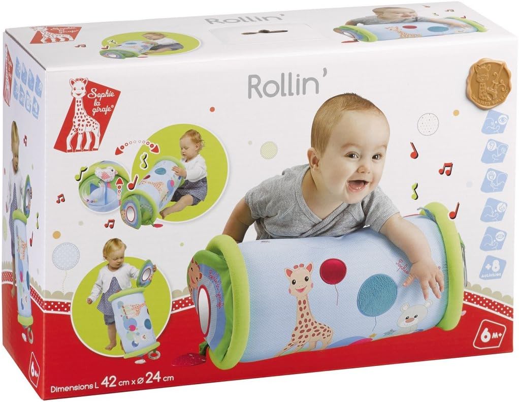 Sophie la Girafe – Rollin Activity Bolster – Frühes Lernspielzeug für Kinder &amp; Hape Stehauf-Pinguin,
