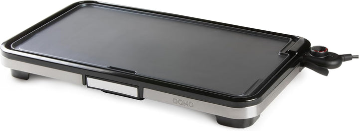 DOMO DO9263G Electric Grill Plate XXL - Plancha-Grill 55 cm - Herausnehmbares Auffangschälchen - 220