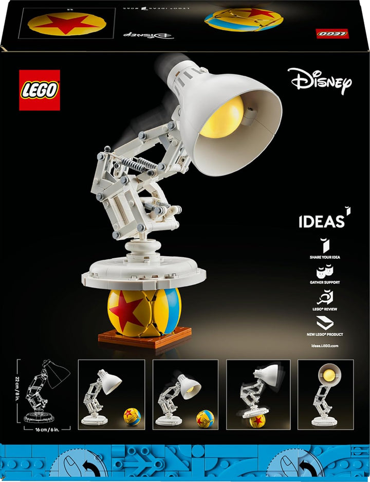 LEGO Ideas | Disney Pixar Set - Spielset mit Schreibtischlampe zum Bauen - Spielzeug für Erwachsene