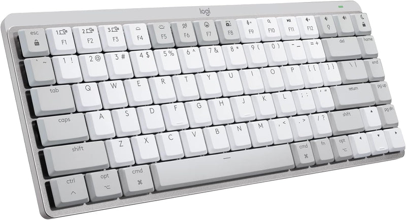 Logitech MX Mechanical Mini für Mac, Kabellose Tastatur mit Beleuchtung, Flache Tasten, Taktile leis