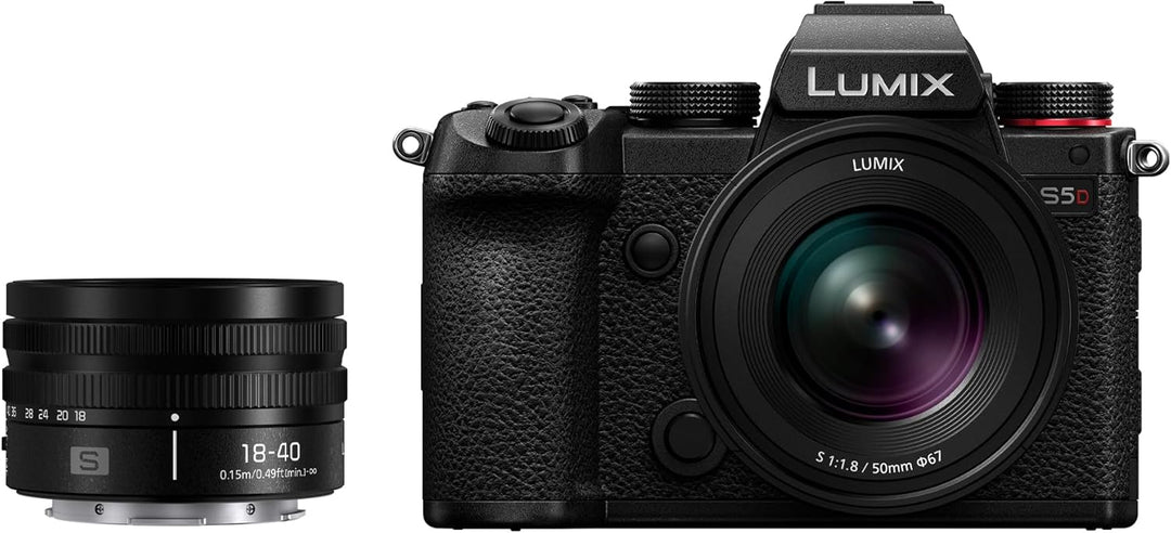 Panasonic DC-S5DWE-K Lumix S5D Vollformatkamera, L-Mount, 24,2 MP, 4K 60P Videoaufnahme, Live View S