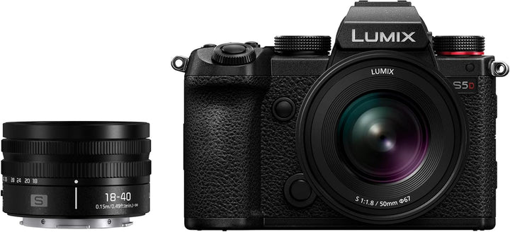 Panasonic DC-S5DWE-K Lumix S5D Vollformatkamera, L-Mount, 24,2 MP, 4K 60P Videoaufnahme, Live View S