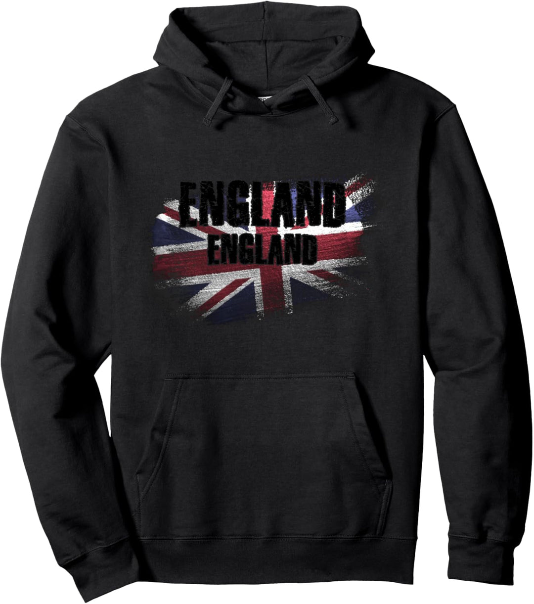 England, Englische Flagge Union Jack Grunge Pullover Hoodie