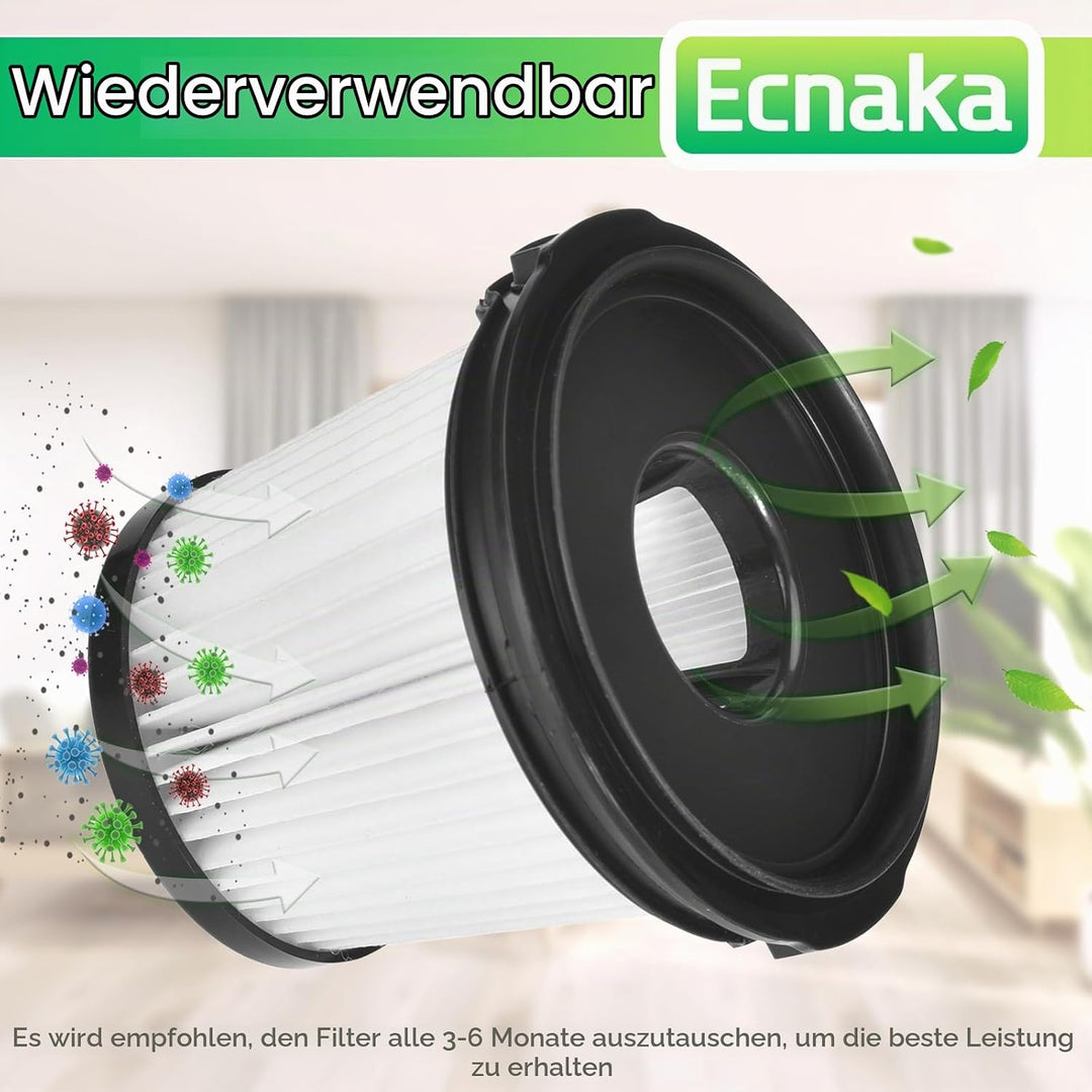 6 Stück Filter Ersatzteile Zubehör für Shark Detect Pro IW3611DE / IW3611EU / IW3612EU / IW1611DE/ I