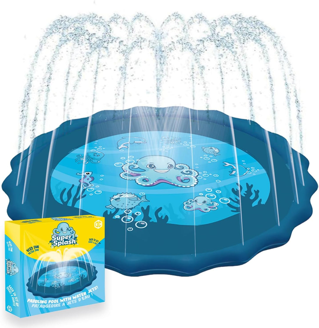 Super Splash® | Kinder Wasserspielgeräte | Pool mit Wasserdüsen | Kinder-Teppichspielzeug für drauss