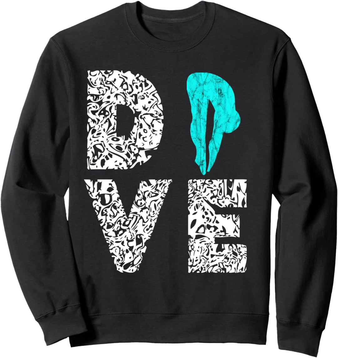 Dive Springbrett Turmspringer Turmspringen Wassersport Sweatshirt