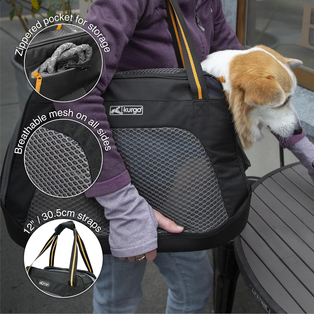 Kurgo Transporttasche für Hunde, Schwarz, K01836 Schwarz Gross, Schwarz Gross