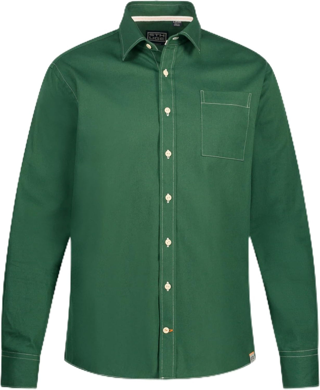 STHUGE Hemd, Langarm, Modern Fit, Kentkragen, bis 8 XL 815329 5XL Mittelgrün, 5XL Mittelgr&#xFC;n