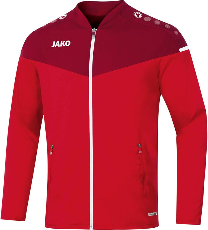 JAKO Herren Präsentationsjacke Champ 2.0, marine/darkblue/skyblue, XXL, 9820 S Rot/Weinrot, S Rot/We