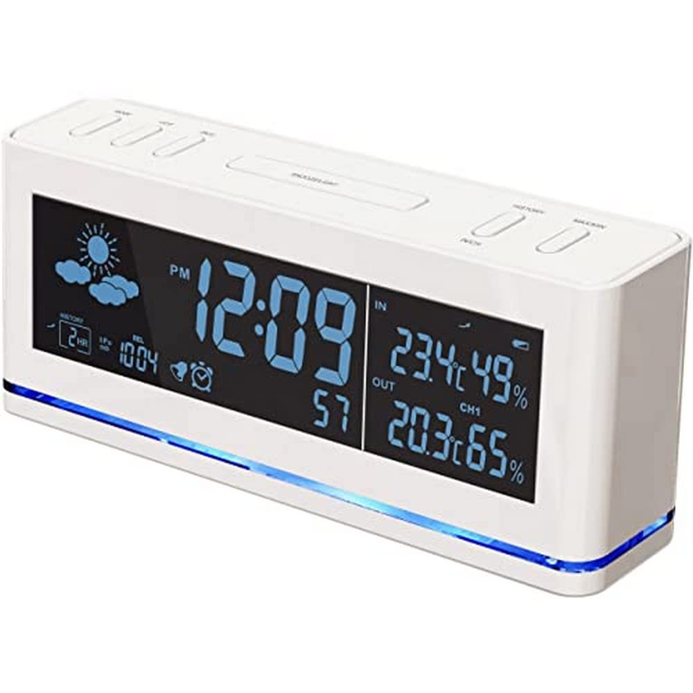 Technoline Funkwecker WS 6850 mit Vorhersage von Wettersituationen und Temperaturen sowie Luftdrucka