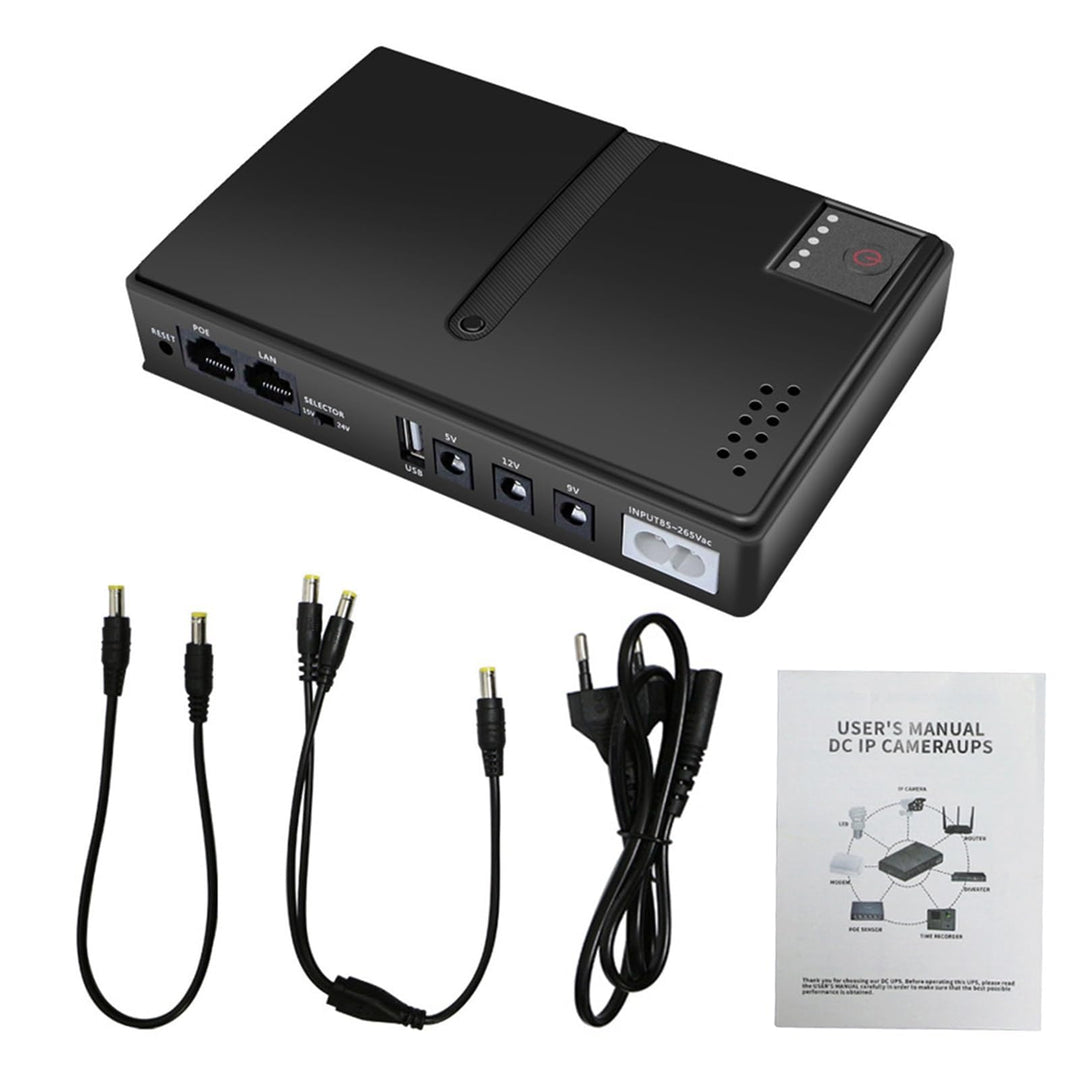 Mini UPS Unterbrechungsfreie Stromversorgung, USB 18 W Ausgang DC USV Batterie-Backup für Kamera-Rou