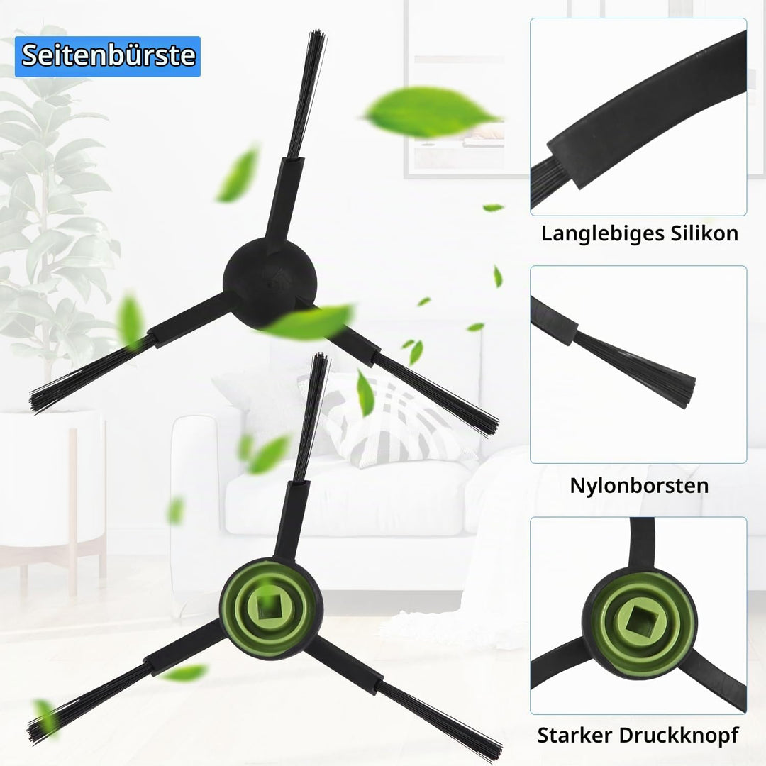 Zubehörset für Tikom G8000/G8000 Pro, für Honiture G20/G20 Pro, für Laresar Evol 3 Saugroboter Staub