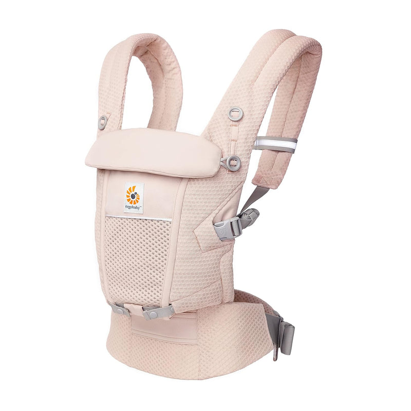 Ergobaby Adapt Babytrage für Neugeborene ab Geburt, 3-Positionen SoftFlex Mesh Ergonomische Babybauc