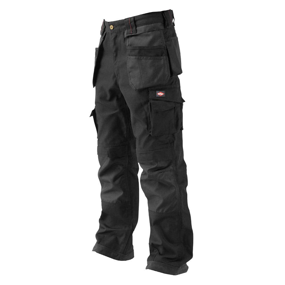 Lee Cooper Herren Premium Multi & Holster Pocket Kneepad Arbeitssicherheitshose Cargohose, Schwarz,