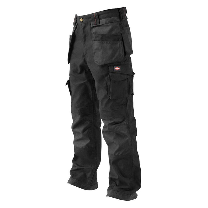 Lee Cooper Herren Premium Multi & Holster Pocket Kneepad Arbeitssicherheitshose Cargohose, Schwarz,