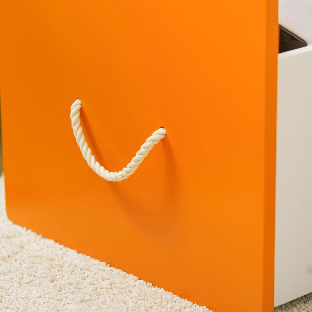 SoBuy KMB74-W Kinder Spielzeugtruhe Spielzeugkiste mit Deckel Aufbewahrungsbox Kinder Spielzeugbox S