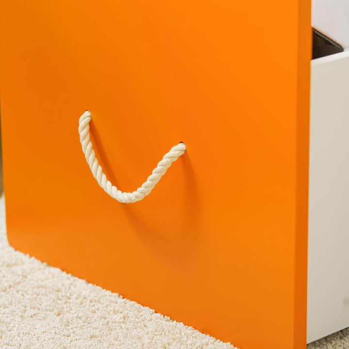 SoBuy KMB74-W Kinder Spielzeugtruhe Spielzeugkiste mit Deckel Aufbewahrungsbox Kinder Spielzeugbox S