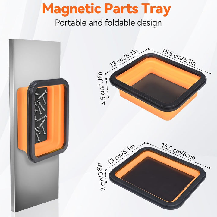 Preciva 3-tlg. Pick Up Tool Set, inkl. Magnet Teleskopstab(18-77cm) bis zu 6,8kg(15lb) Tragkraft + f
