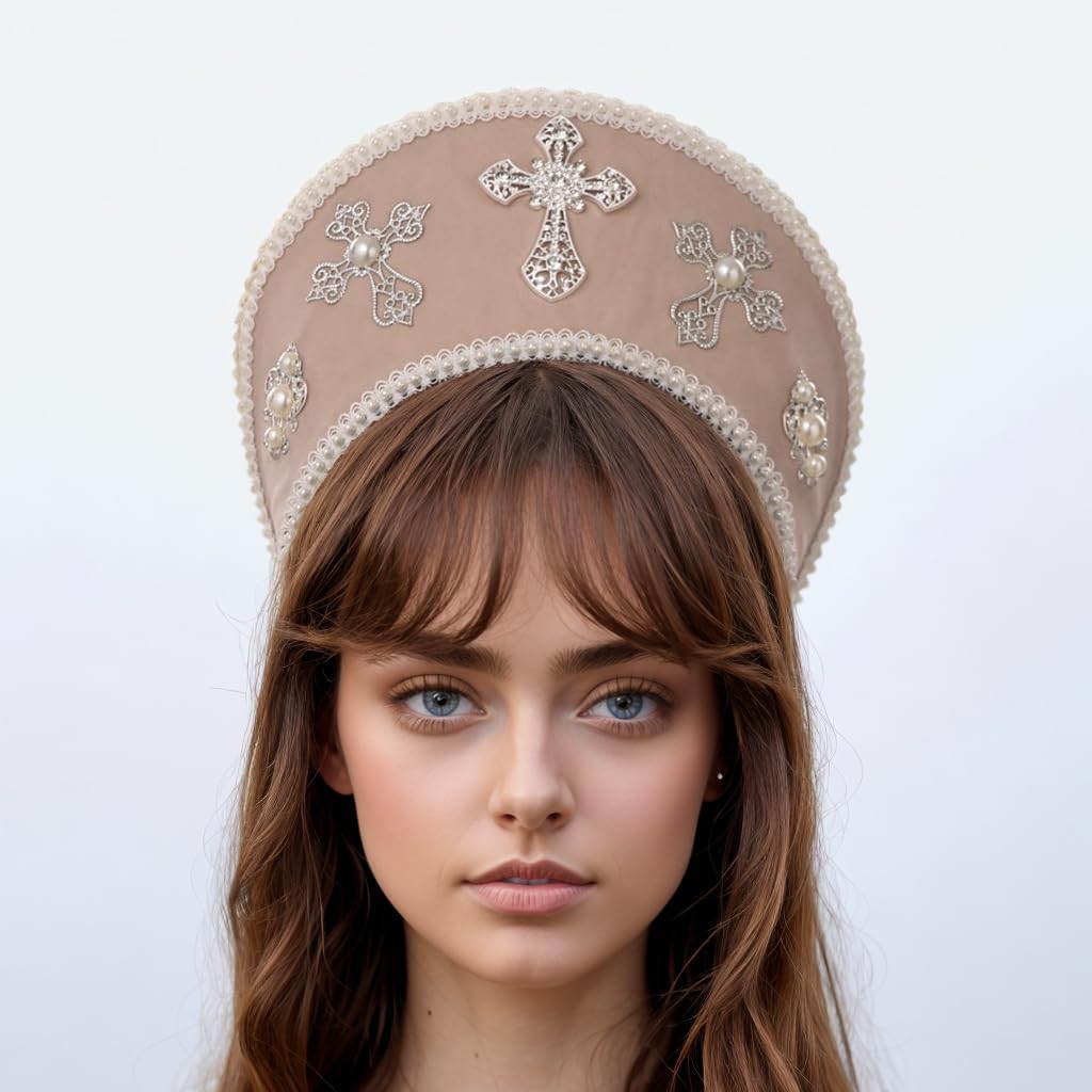 GRACEART Anne Boleyn Kunstperle Halskette Stil: 6 (Beige), Stil: 6 (Beige)