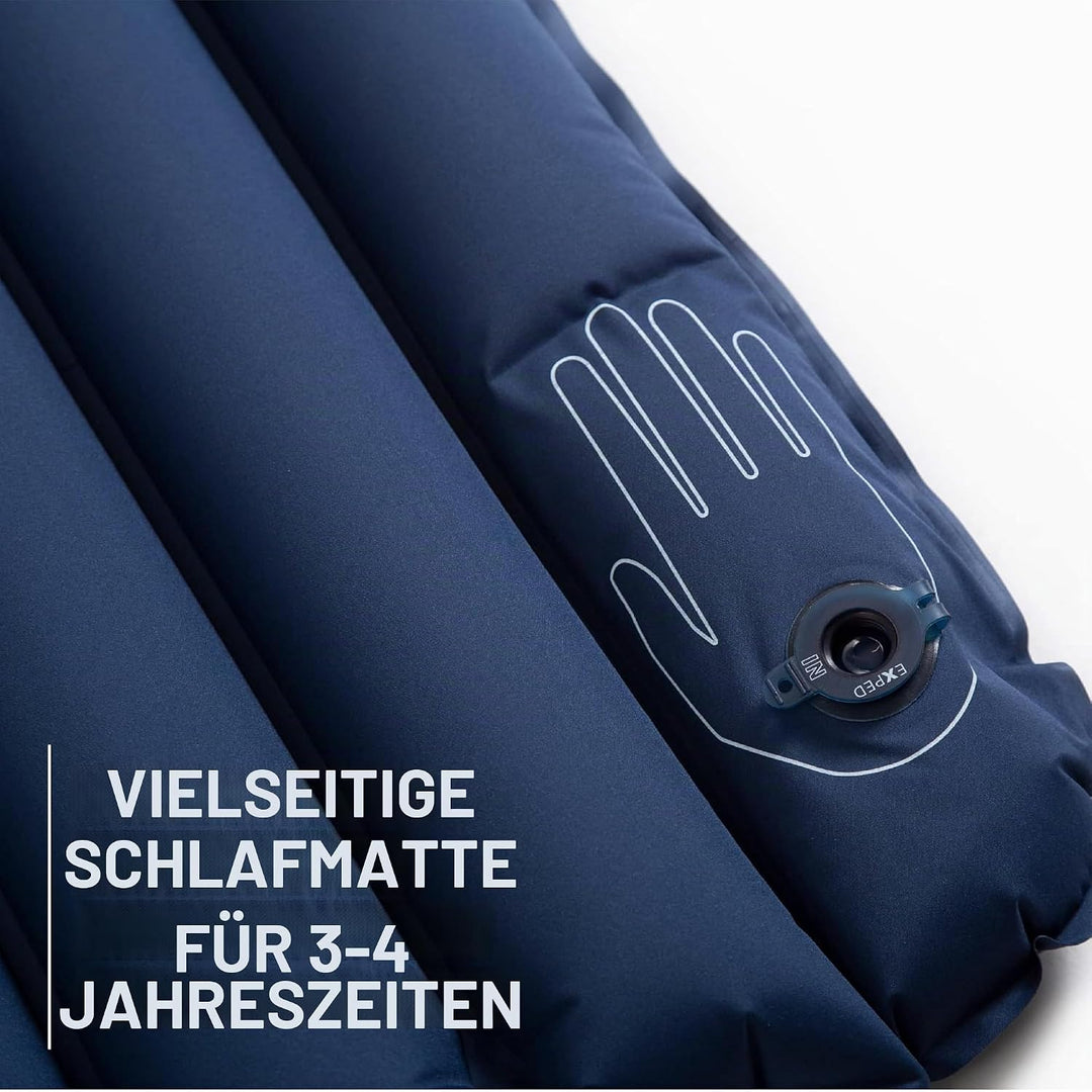 Exped Versa 4r Lw Blau - Komfortable isolierte Schlafmatte, Grösse 197 cm - Farbe Navy