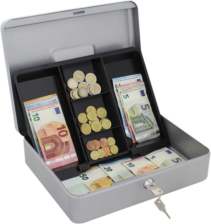 Rottner Geldkassette HomeStar Cash 4-silber-(BxH) 300x90 mm