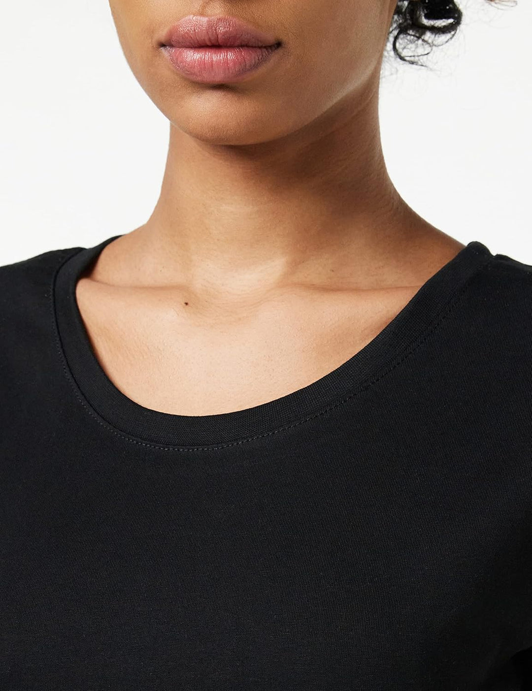 berydale Damen T-Shirt mit Rundhalsausschnitt aus 100% Baumwolle im Multipack L Schwarz/ Dunkelblau/