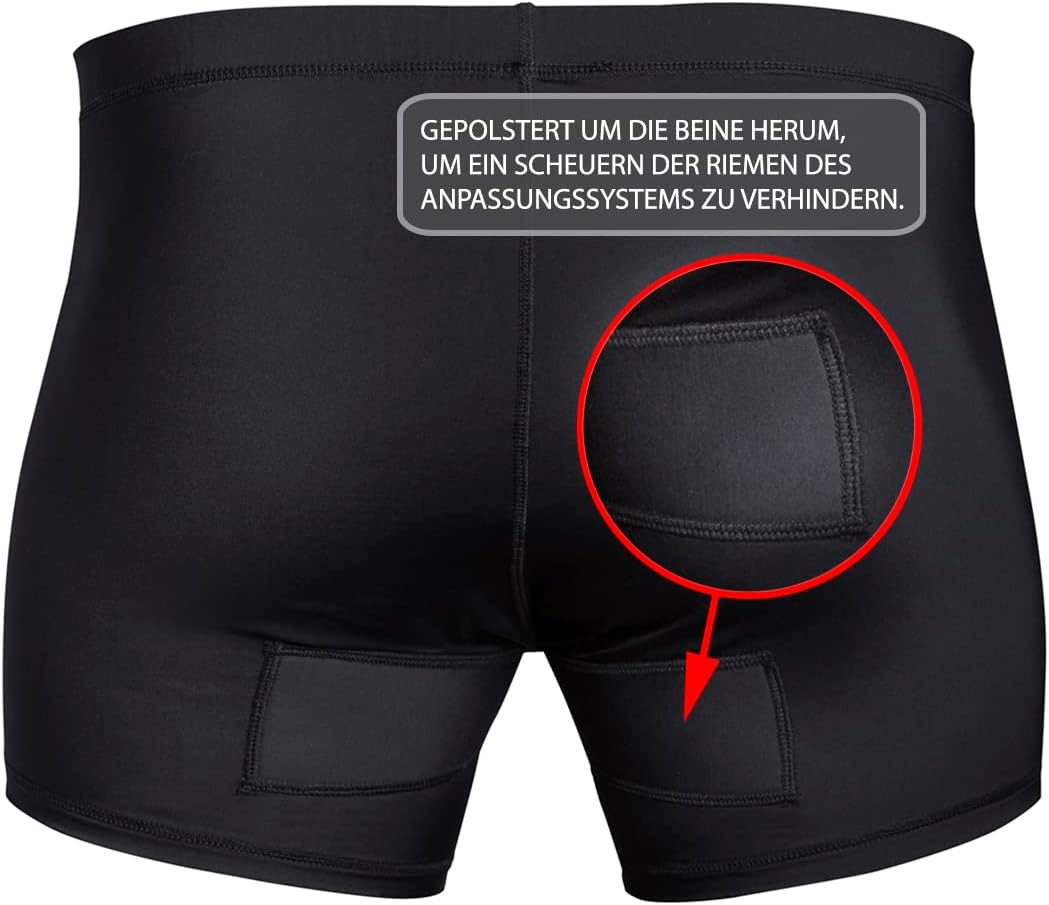 lobloo Schutz-Unterwäsche mit Reverse-System für Herren, Tiefschutz/Suspensorium auf der Aussenseite