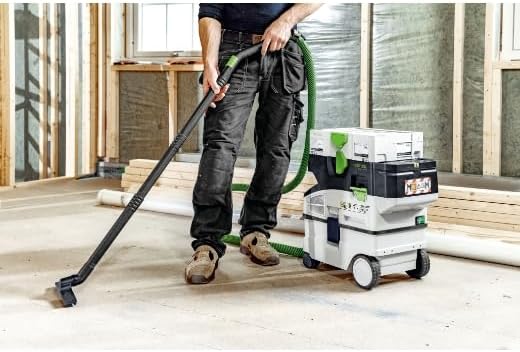 Festool Akku-Absaugmobil CTMC MIDI I-Basic CLEANTEC (mit Hauptfilter, SELFCLEAN Filtersack, Saugschl