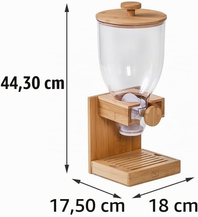Honey Can Do Bambus-Müslispender, naturfarben, KCH-09385 Natur, 500 ml