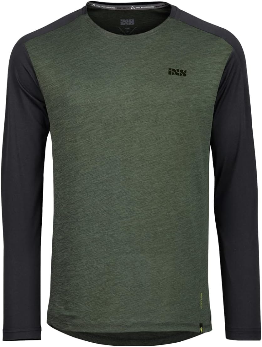 IXS MTB-Jersey Langarm Flow X Olive/Black M Oliv, M Oliv