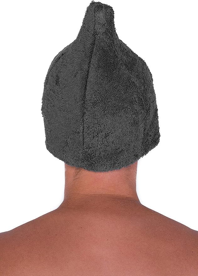 Sotra Saunamütze 100% Baumwolle – Weiche Frottee Sauna Kappe für Damen & Herren – Schutz für Haare &
