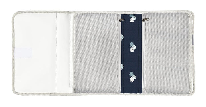 BÉABA, Baby Wickeltasche, Wickelunterlage aus 100% Baumwolle, für unterwegs, mit Fächern für Windeln