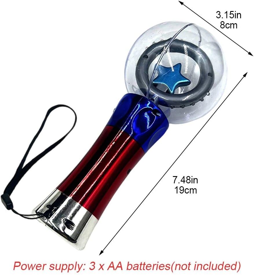 Blinkender Led-zauberstab, Konzertstäbe, Leuchtender Zauberstab, Leuchtender Musikball, Im Dunkeln L