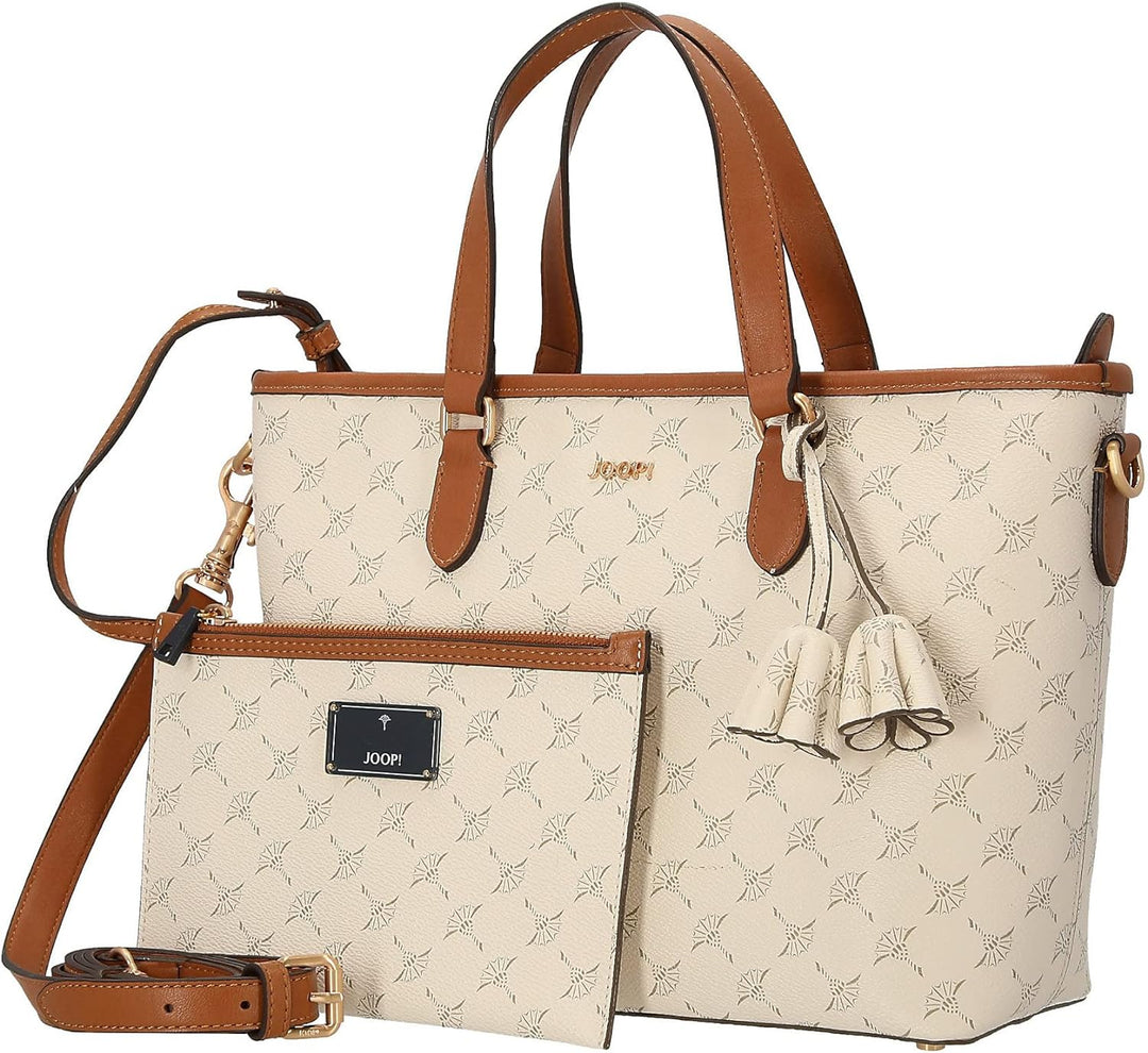 Joop! Women - Cortina Ketty Handtasche für Damen, Stylisches Accessoire mit Zusatztasche in Weiss