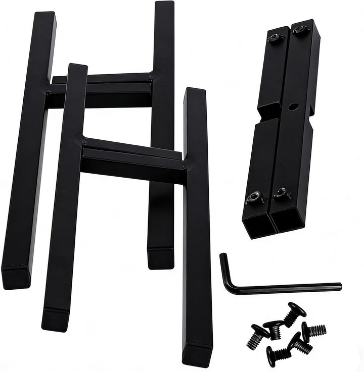 Schwarz Blumenständer Metall Verstellbar, 36cm Hoch Pflanzenständer aus Eisen, Blumenhocker Verstell